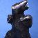 Pauta Saila (b. 1916), Dancing Bear, 1985, Serpentine, bone